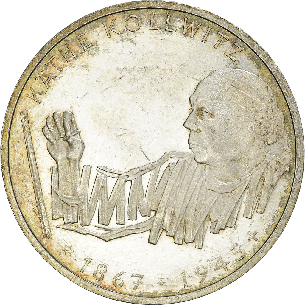 Coin, GERMANY - FEDERAL REPUBLIC, 10 Mark, 1992, Karlsruhe, Germany, EF(40-45)