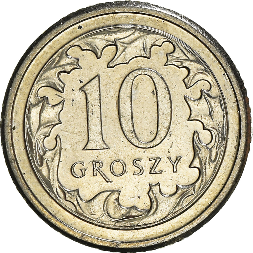 Moneta, Polonia, 10 Groszy, 2013, Warsaw, SPL, Rame-nichel, KM:279