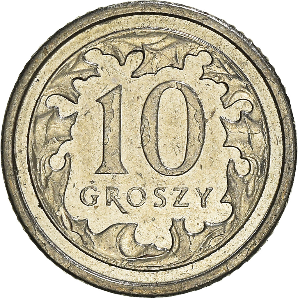 Moneta, Polonia, 10 Groszy, 2013, Warsaw, SPL-, Rame-nichel, KM:279