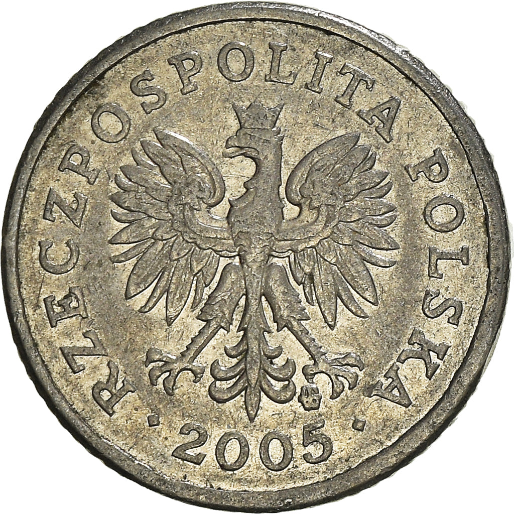 Moneta, Polonia, 10 Groszy, 2005, Warsaw, MB, Rame-nichel, KM:279