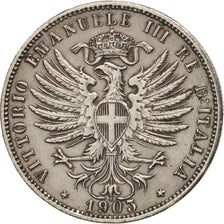 Monnaie, Italie, Vittorio Emanuele III, 25 Centesimi, 1903, Rome, TTB, Nickel