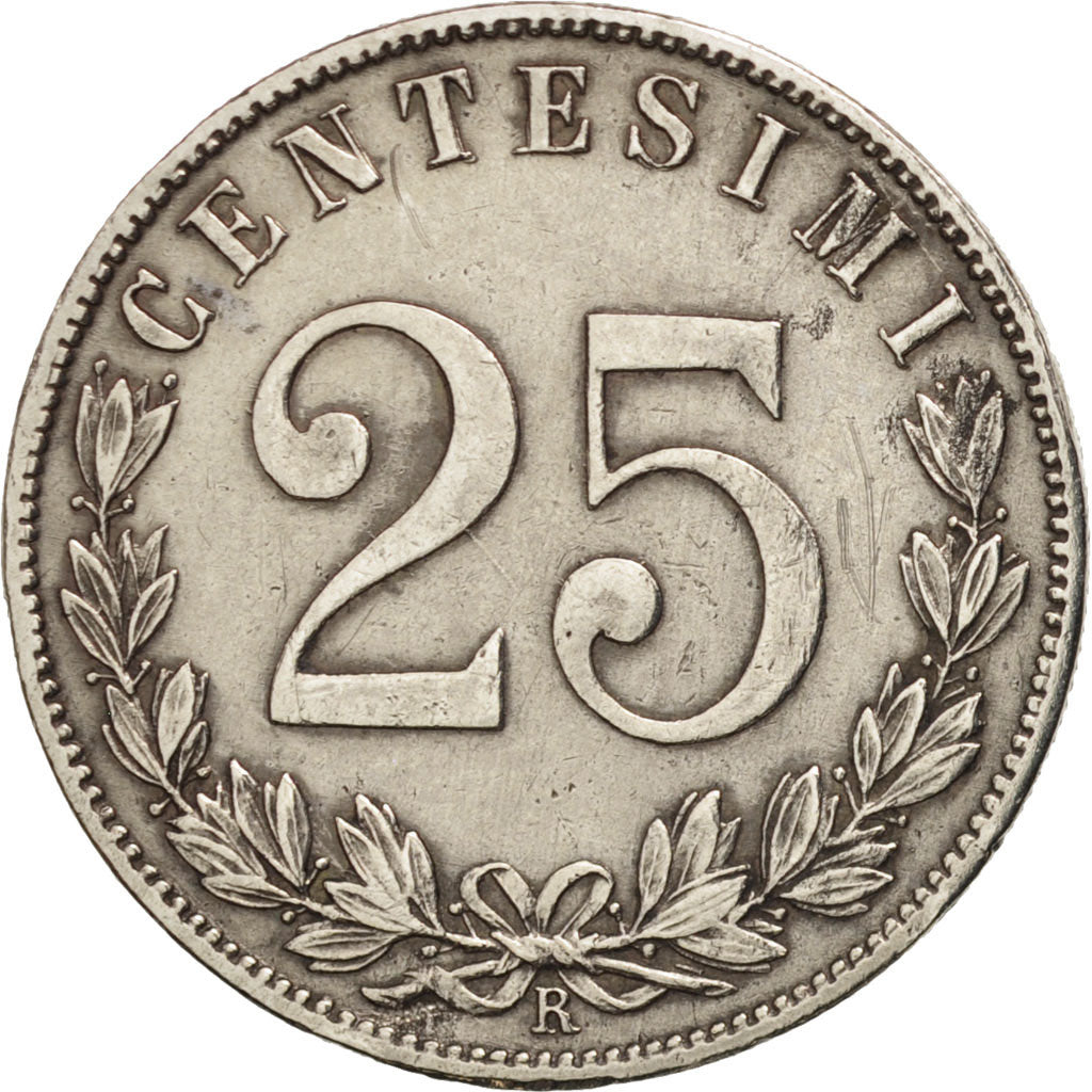 Monnaie, Italie, Vittorio Emanuele III, 25 Centesimi, 1903, Rome, TTB, Nickel