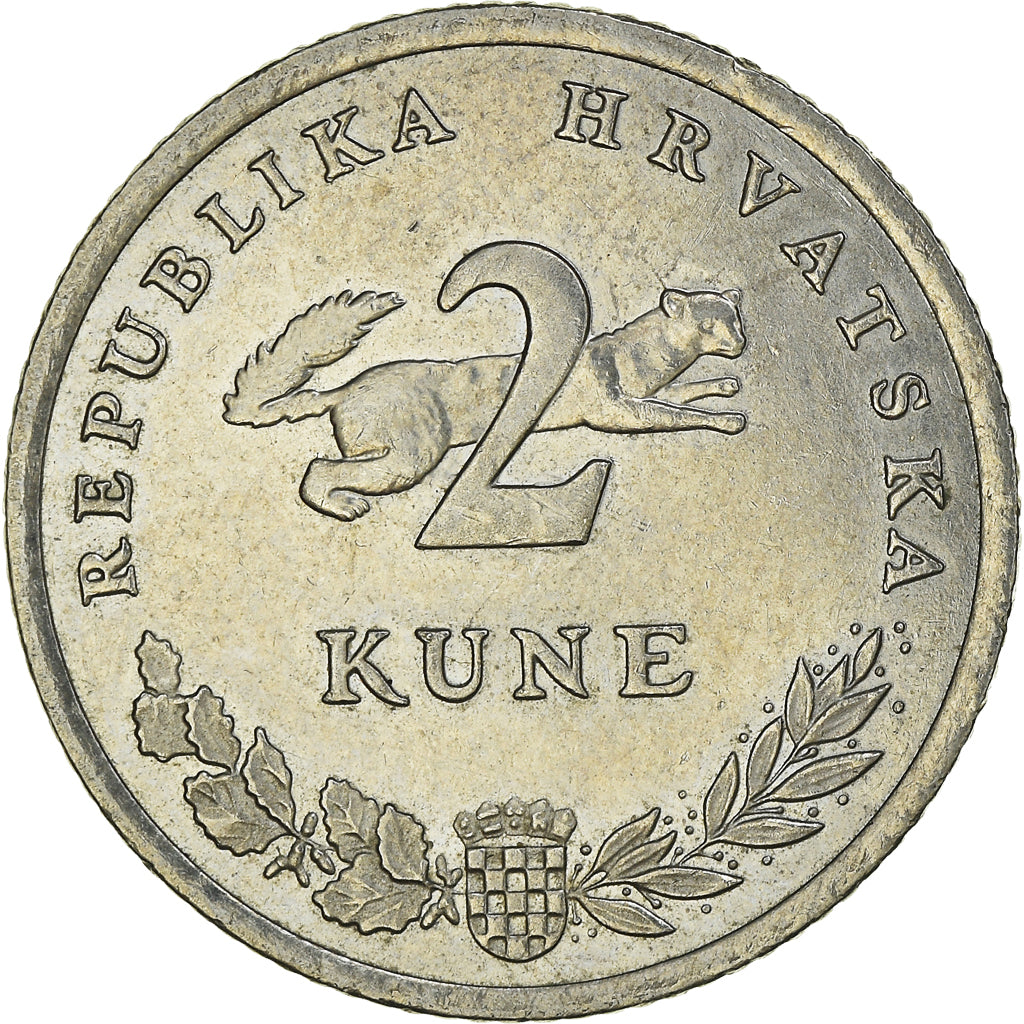 Munten, Kroatië, 2 Kune, 2013, ZF, Copper-Nickel-Zinc