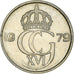 Coin, Sweden, Carl XVI Gustaf, 25 Öre, 1979, AU(55-58), Copper-nickel, KM:851