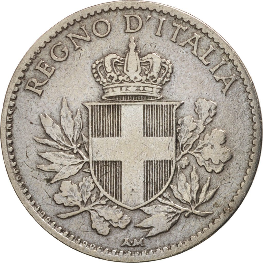 Italia, Vittorio Emanuele III, 20 Centesimi, 1918, Rome, BB, Rame-nichel, KM:58