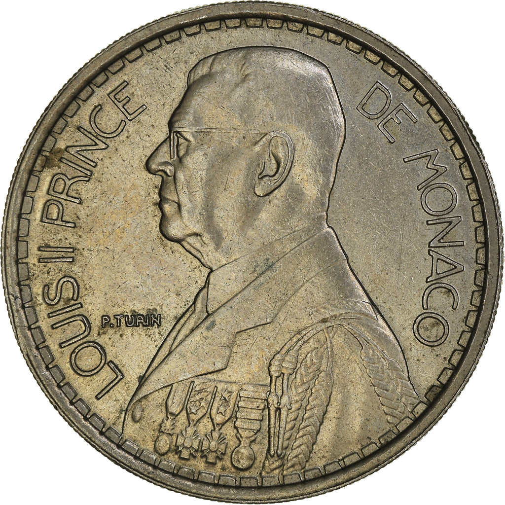 Moneda, Mónaco, Louis II, 20 Francs, Vingt, 1947, MBC, Cobre - níquel, KM:124