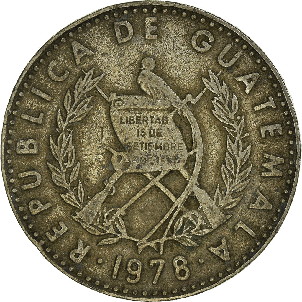 Monnaie, Guatemala, 25 Centavos, 1978, TB, Cupro-nickel, KM:278.1