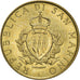 Coin, San Marino, 200 Lire, 1987, EF(40-45), Aluminum-Bronze, KM:208