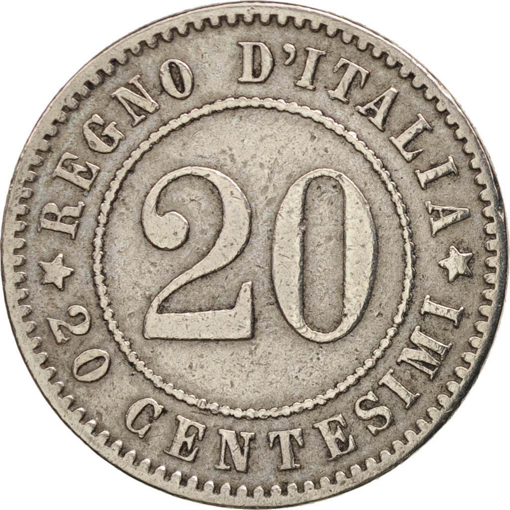 Moneta, Italia, Umberto I, 20 Centesimi, 1894, Berlin, BB, Rame-nichel, KM:28.1
