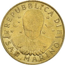 Coin, San Marino, 200 Lire, 1996, EF(40-45), Aluminum-Bronze, KM:356