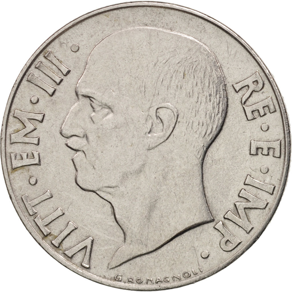 Italia, Vittorio Emanuele III, 20 Centesimi, 1940, Rome, BB, Acciaio inossida...