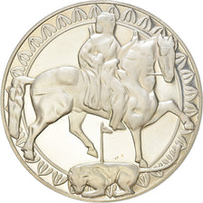 Coin, Bulgaria, Madara horseman, 50 Leva, 1981, BE, MS(63), Silver, KM:135