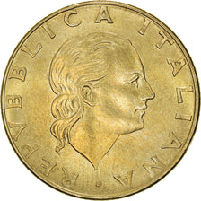 Coin, Italy, 200 Lire, 1990, Rome, AU(50-53), Aluminum-Bronze, KM:135