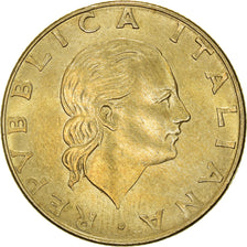 Moneda, Italia, 200 Lire, 1990, Rome, MBC+, Aluminio - bronce, KM:135
