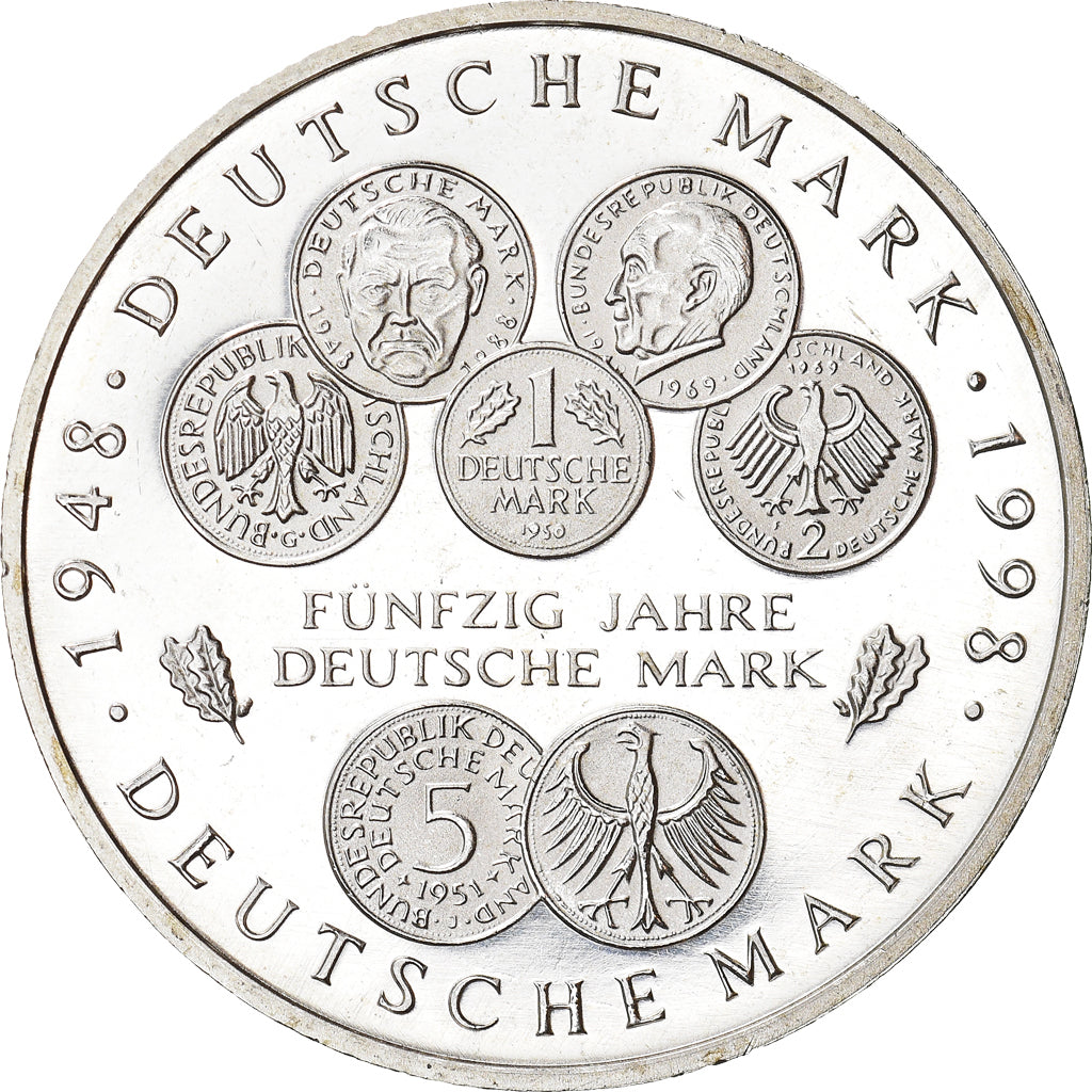 Monnaie, République fédérale allemande, 50 Years of the Deutsche Mark, 10