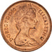 Münze, Großbritannien, Elizabeth II, 2 New Pence, 1980, SS+, Bronze, KM:916