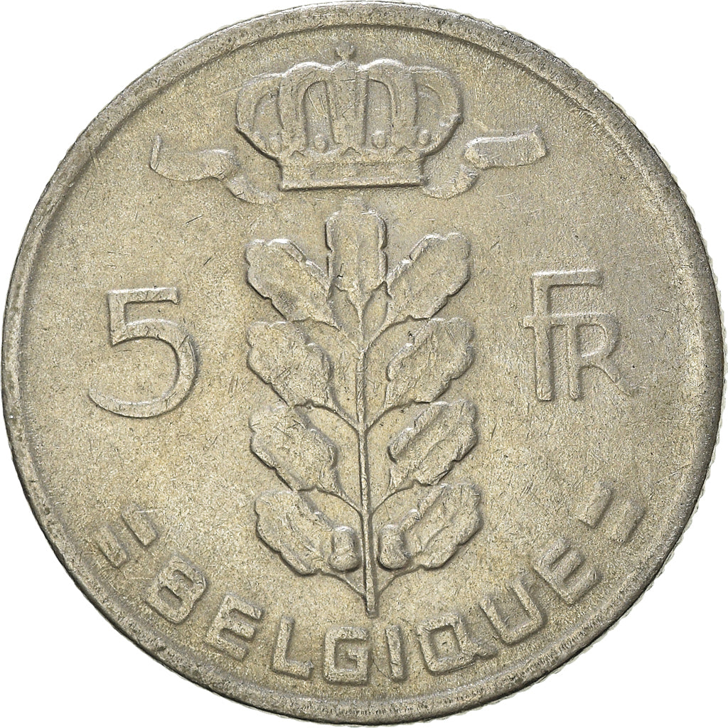 Moneda, Bélgica, 5 Francs, 5 Frank, 1969, BC+, Cobre - níquel, KM:134.1