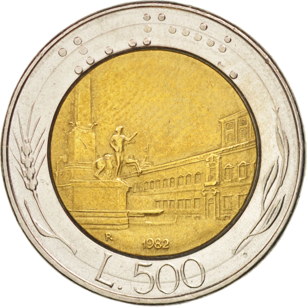 Italie, 500 Lire, 1982, Rome, TTB, Bi-Metallic, KM:111