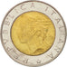 Monnaie, Italie, 500 Lire, 1996, Rome, TTB, Bi-Metallic, KM:181