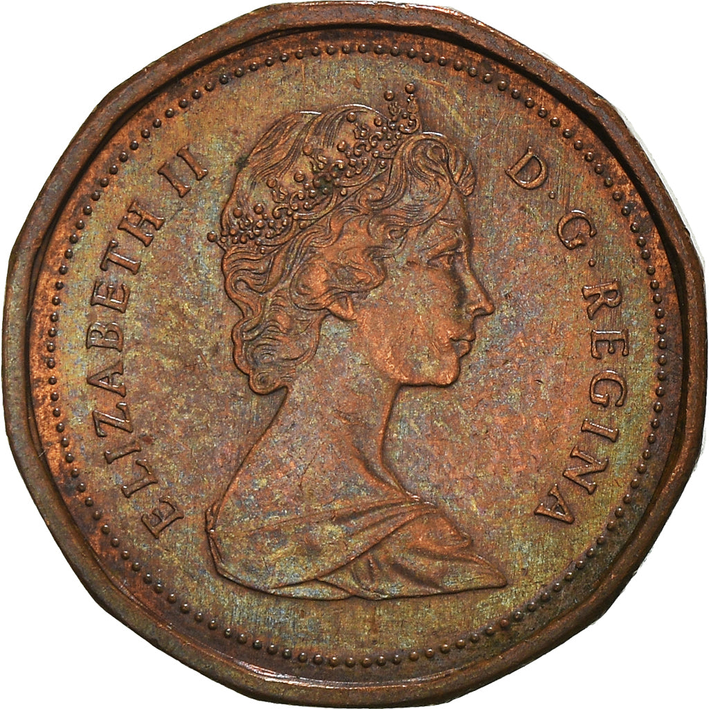 Moneda, Canadá, Cent, 1987, MBC, Bronce, KM:132