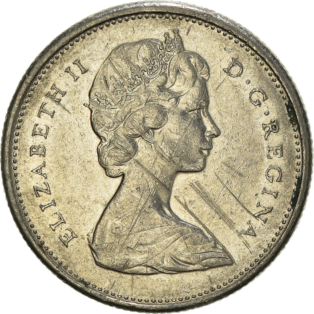 Moneda, Canadá, Elizabeth II, 25 Cents, 1969, Royal Canadian Mint, Ottawa, BC+