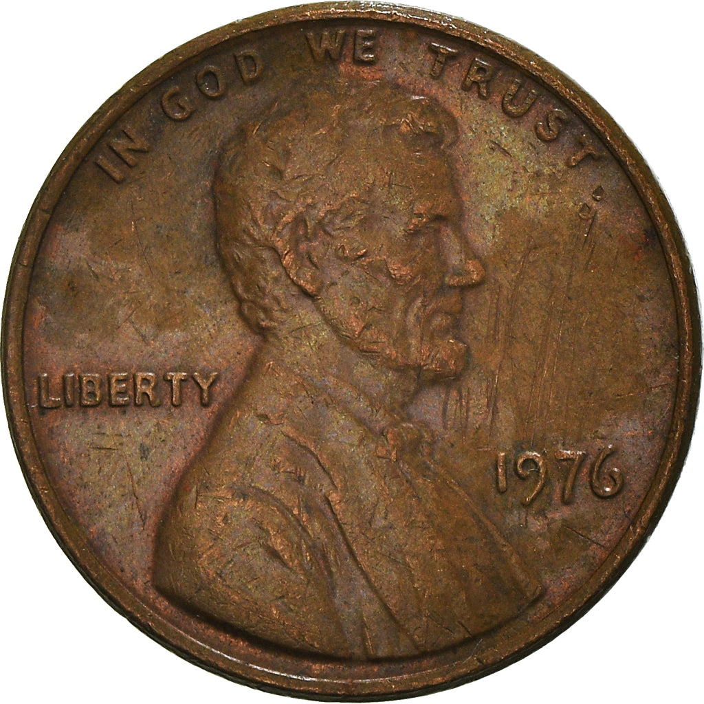 Moeda, Estados Unidos da América, Lincoln Cent, Cent, 1976, U.S. Mint