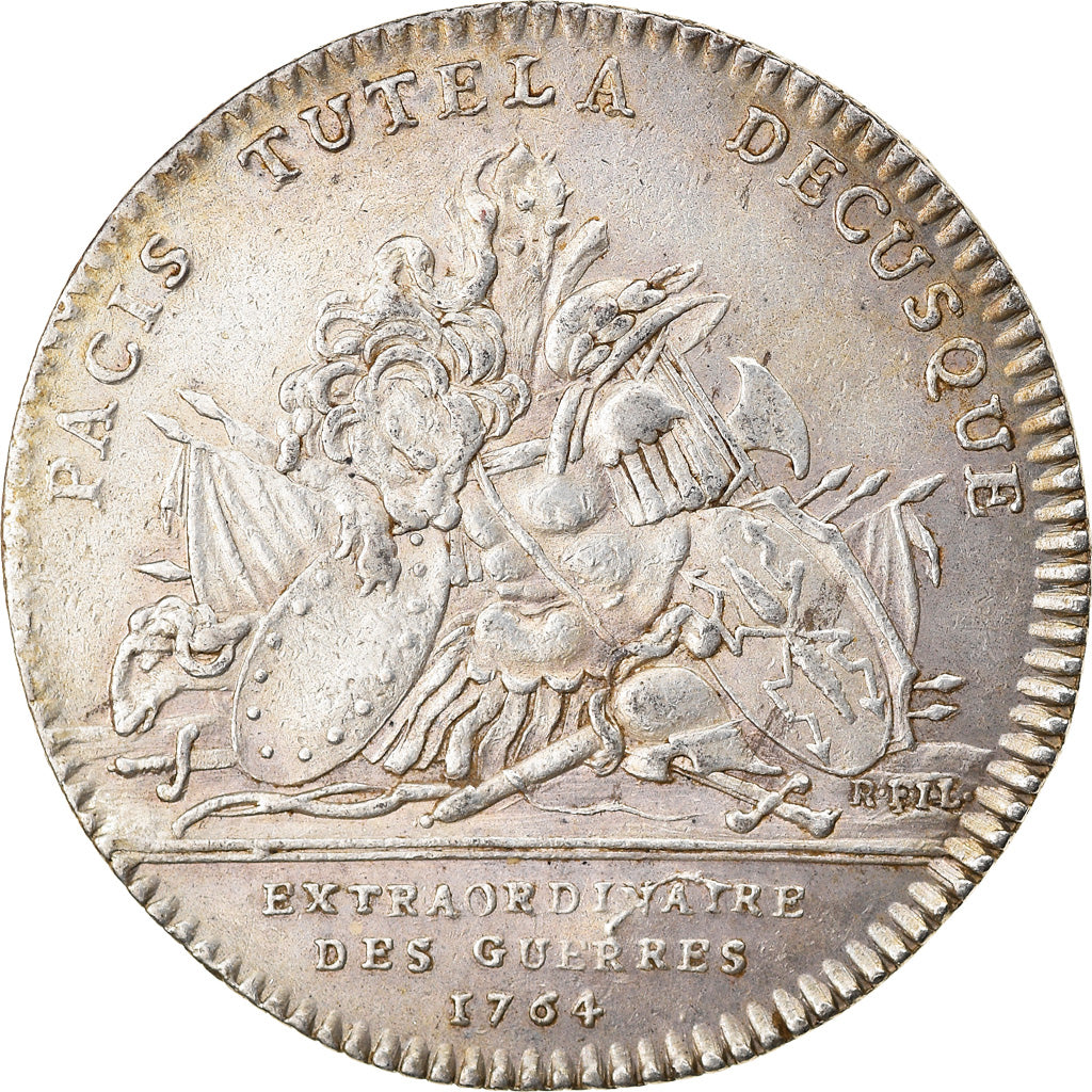 Francia, Token, Louis XV, Extraordinaire des Guerres, History, 1764, R.Filius