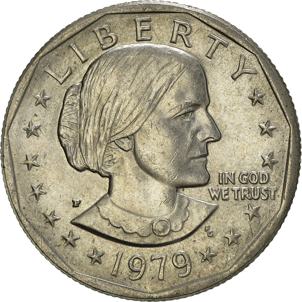Coin, United States, Susan B. Anthony Dollar, Dollar, 1979, U.S. Mint