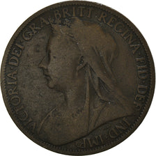 Coin, Great Britain, Victoria, Penny, 1901, VF(20-25), Bronze, KM:790