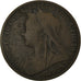 Coin, Great Britain, Victoria, Penny, 1901, VF(20-25), Bronze, KM:790