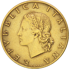Italy, 20 Lire, 1958, Rome, AU(50-53), Aluminum-Bronze, KM:97.1