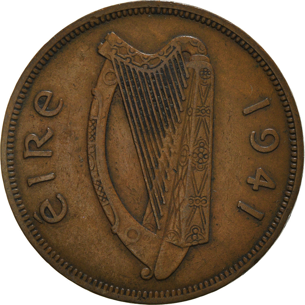 Coin, IRELAND REPUBLIC, Penny, 1941, EF(40-45), Bronze, KM:11