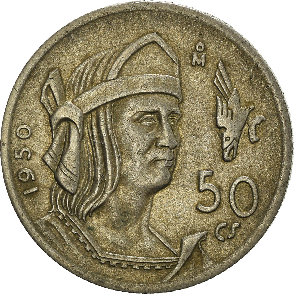 Moneda, México, 50 Centavos, 1950, Mexico City, MBC, Plata, KM:449