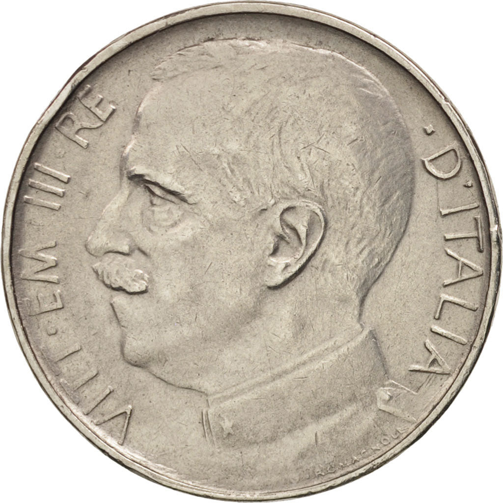 Italia, Vittorio Emanuele III, 50 Centesimi, 1920, Rome, BB, Nichel, KM:61.1