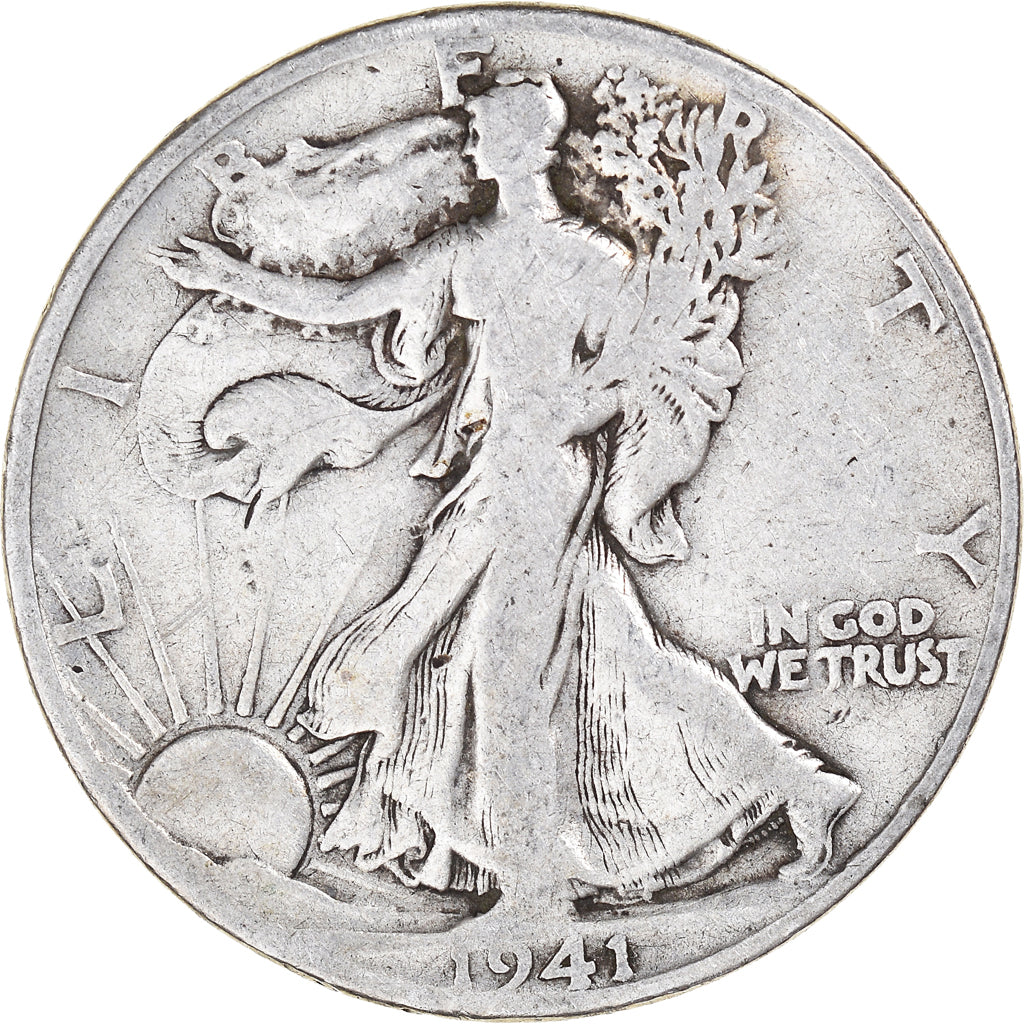 Moneta, Stati Uniti, Walking Liberty Half Dollar, Half Dollar, 1941, U.S. Mint