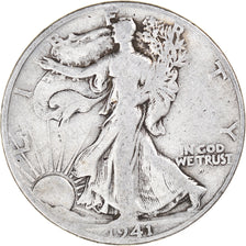 Moneta, Stati Uniti, Walking Liberty Half Dollar, Half Dollar, 1941, U.S. Mint