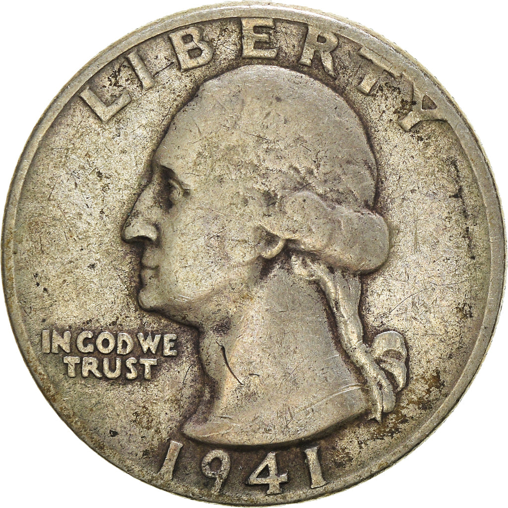 Monnaie, États-Unis, Washington Quarter, Quarter, 1941, U.S. Mint