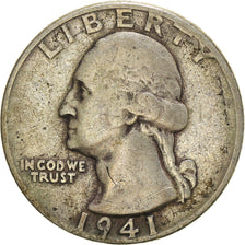 Monnaie, États-Unis, Washington Quarter, Quarter, 1941, U.S. Mint