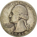 Monnaie, États-Unis, Washington Quarter, Quarter, 1941, U.S. Mint