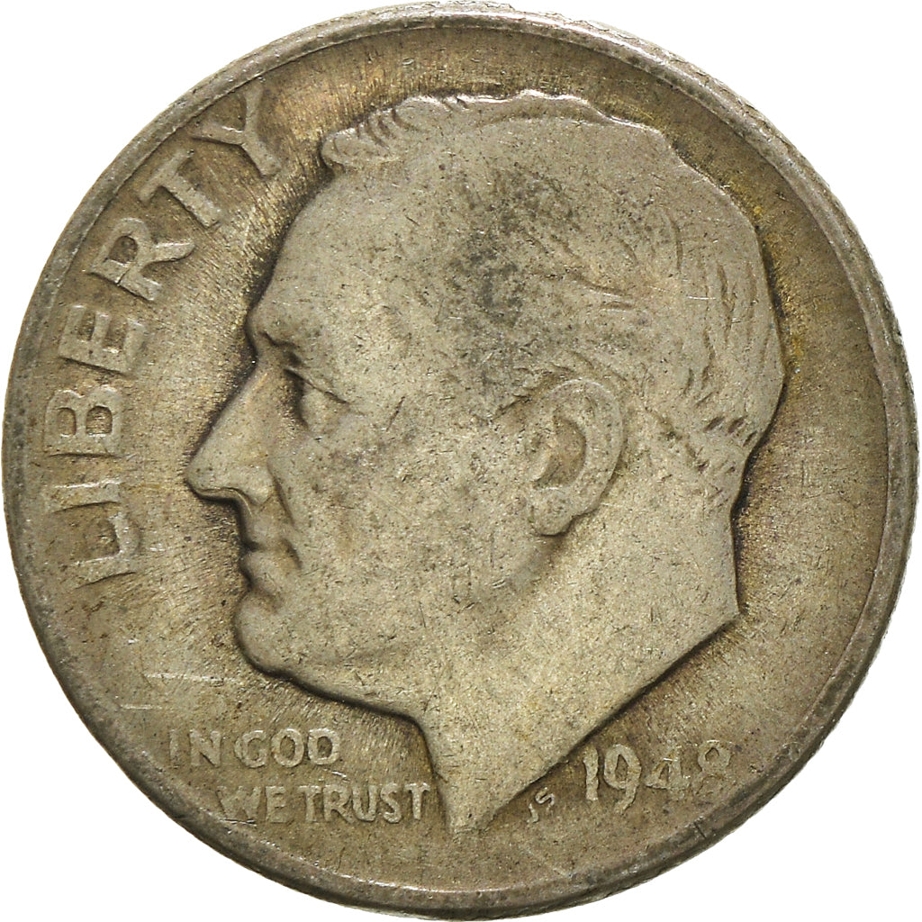 Munten, Verenigde Staten, Roosevelt Dime, Dime, 1948, U.S. Mint, Denver, FR