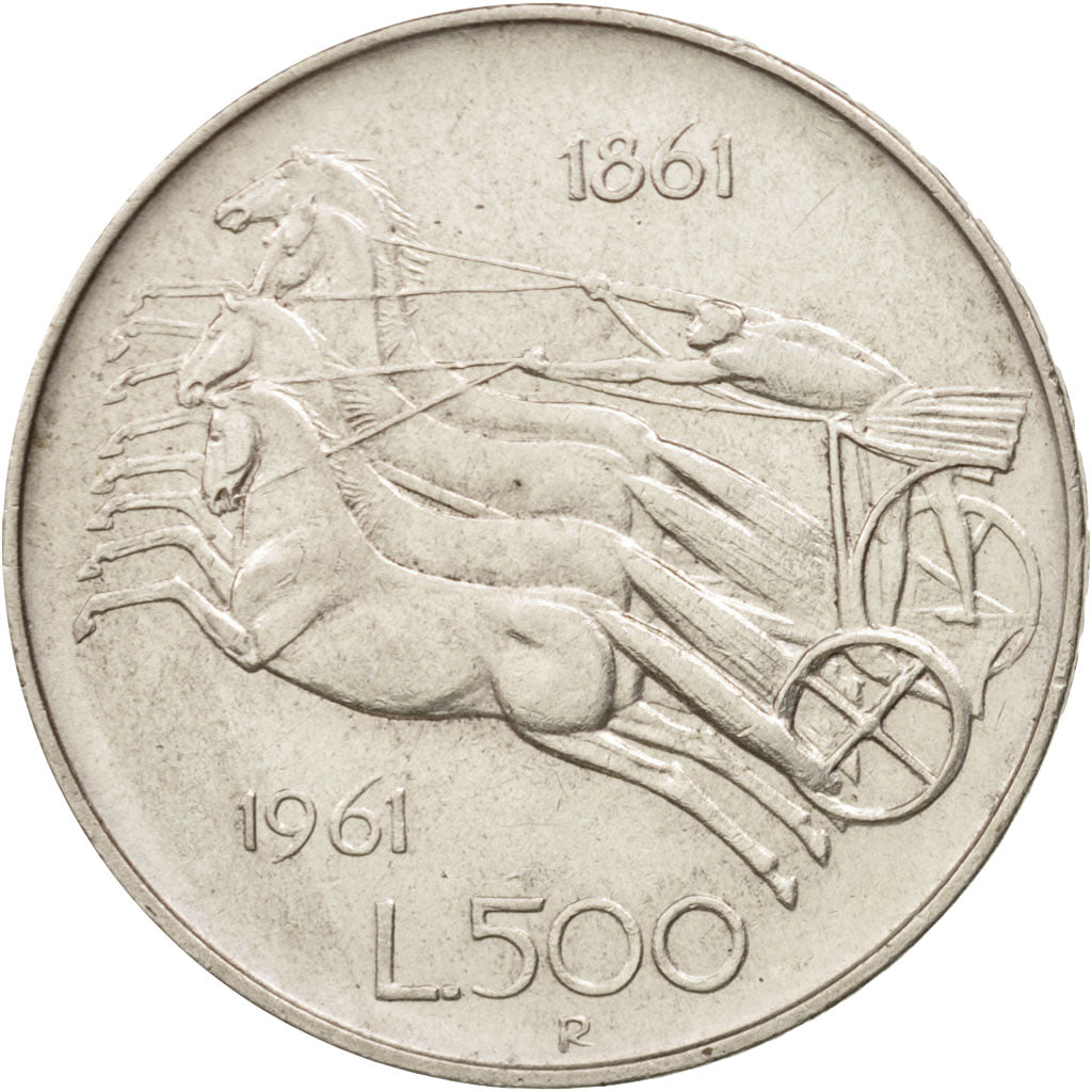 Moneta, Italia, 500 Lire, 1961, Rome, BB, Argento, KM:99