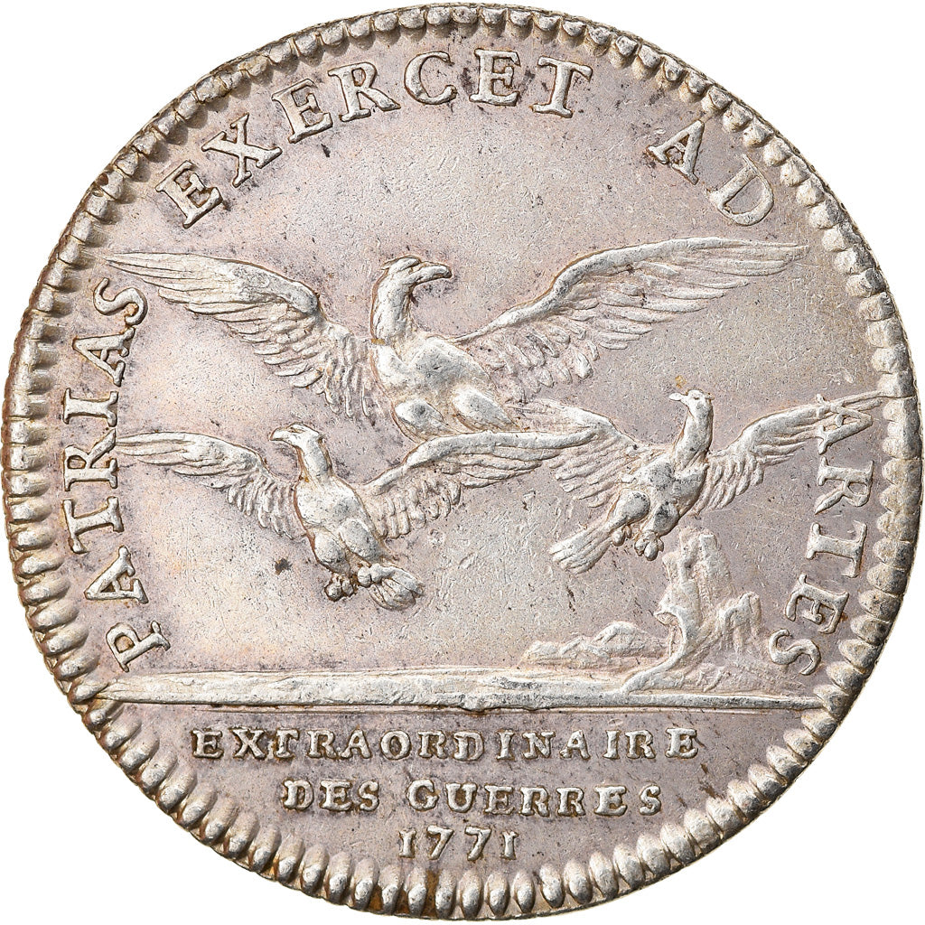 Frankreich, Token, Louis XV, Extraordinaire des Guerres, History, 1771, SS+