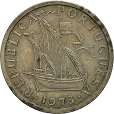 Coin, Portugal, 5 Escudos, 1973, VF(20-25), Copper-nickel, KM:591