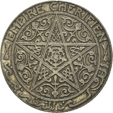 Coin, Morocco, Yusuf, Franc, 1924, Poissy, EF(40-45), Nickel, KM:36.2