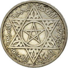 Coin, Morocco, Mohammed V, 100 Francs, 1953, Paris, EF(40-45), Silver, KM:52