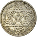 Coin, Morocco, Mohammed V, 100 Francs, 1953, Paris, EF(40-45), Silver, KM:52