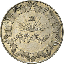 Coin, Algeria, 20th Anniversary of Independence, Dinar, 1983, EF(40-45)