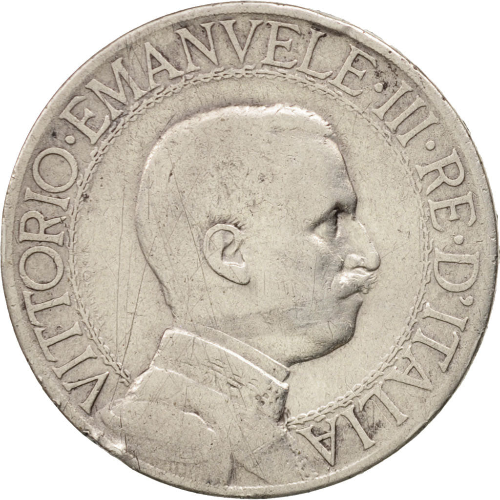 Moneta, Italia, Vittorio Emanuele III, Lira, 1912, Rome, MB, Argento, KM:45