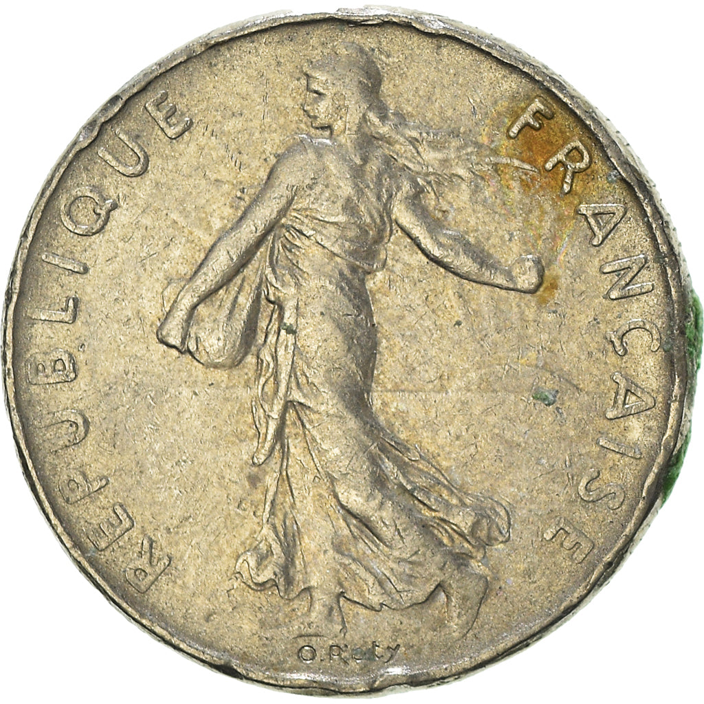 Münze, Frankreich, Semeuse, 1/2 Franc, 1977, Paris, S, Nickel, KM:931.1