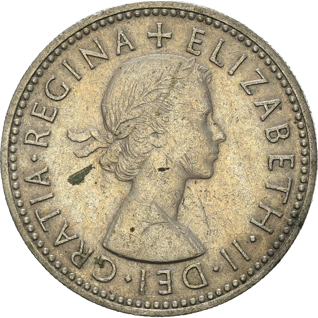 Coin, Great Britain, Elizabeth II, Shilling, 1957, VF(30-35), Copper-nickel